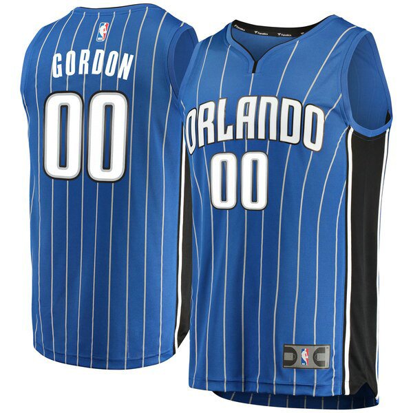 Camiseta Aaron Gordon 0 Orlando Magic Icon Edition Azul Hombre